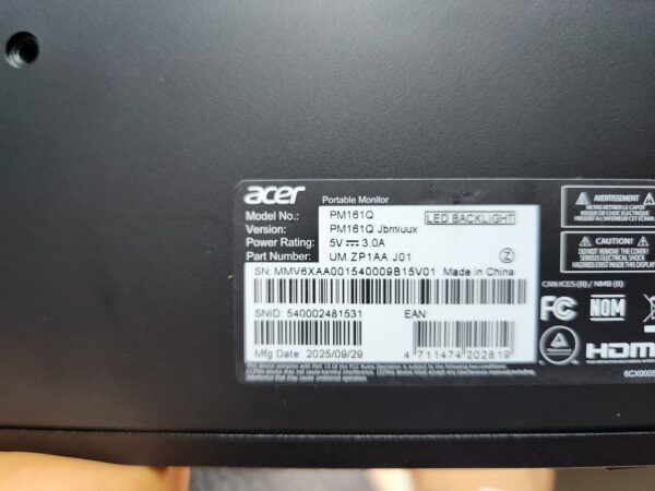 20260414_142907 Acer PM161Q 15.6 Inch Portable IPS Monitor