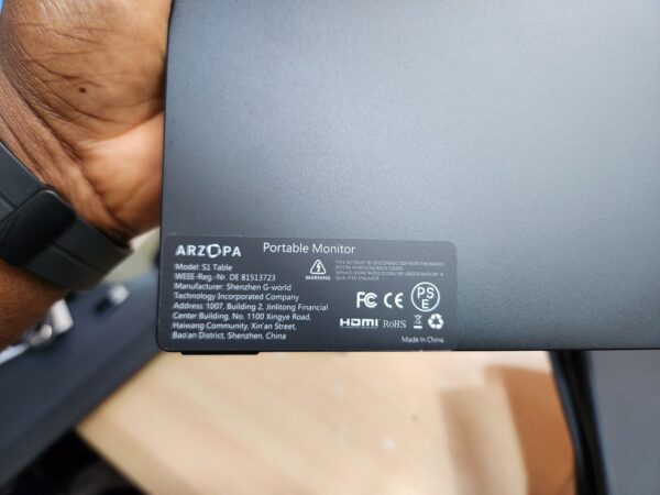 Arzopa S1 15.6 Inch Portable IPS Monitor